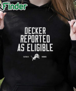 black hoodie Decker Reported As Eligible Shirt