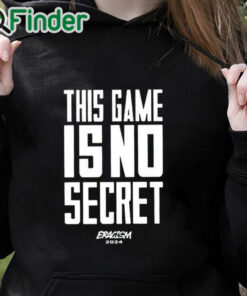black hoodie Duke Men's Basketball This Game Is No Secret Eracism 2024 Shirt