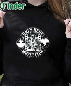 black hoodie Duncan Jones Rat’s Nest Movie Club Shirt