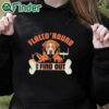 black hoodie Flacco 'Round and Find Out Cleveland Browns Joe Flacco Dawg Pound Shirt