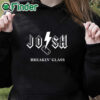 black hoodie Jo Sh Breakin' Glass Shirt
