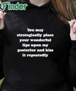 black hoodie Johnny Depp You May Strategically Place Your Wonderful Lips Shirt