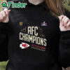 black hoodie Kansas City Chiefs AFC Champions 2024 Super Bowl LVIII Las Vegas Bound Logo Classic T Shirt