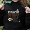 black hoodie Kansas City Chiefs Afc Championship 2024 All In T Shirt