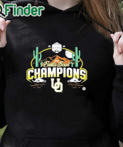black hoodie Oregon Duck 2024 Vrbo Fiesta Bowl Champions Shirt