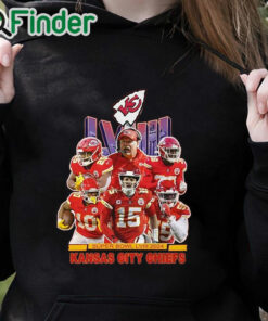 black hoodie Super Bowl LVIII 2024 KC Chiefs Shirt