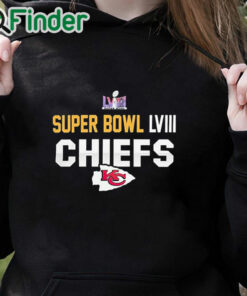 black hoodie Super Bowl LVIII Bound KC Chiefs 2024 Shirt