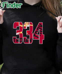 black hoodie Trojans Troy 334 Shirt