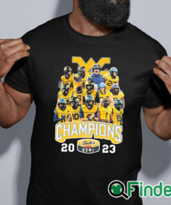 black shirt 2023 Duke's Mayo Bowl Champions West Virginia Mountaineers Team Shirt