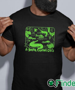 black shirt A Snake Among Cros Shirt