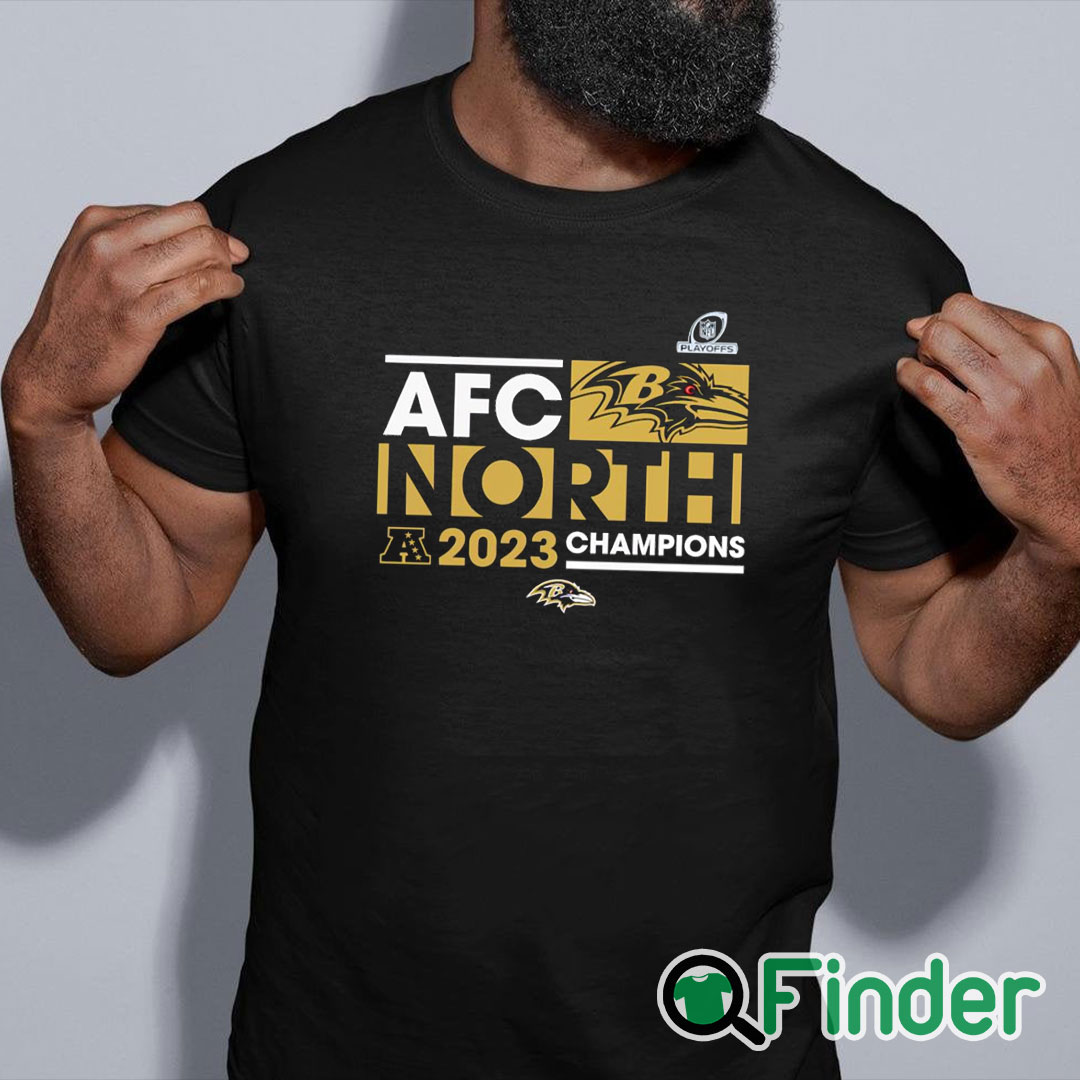 black shirt AFC North Division Baltimore Ravens 2023 Champions shirt black shirt AFC North Division Baltimore Ravens 2023 Champions shirt