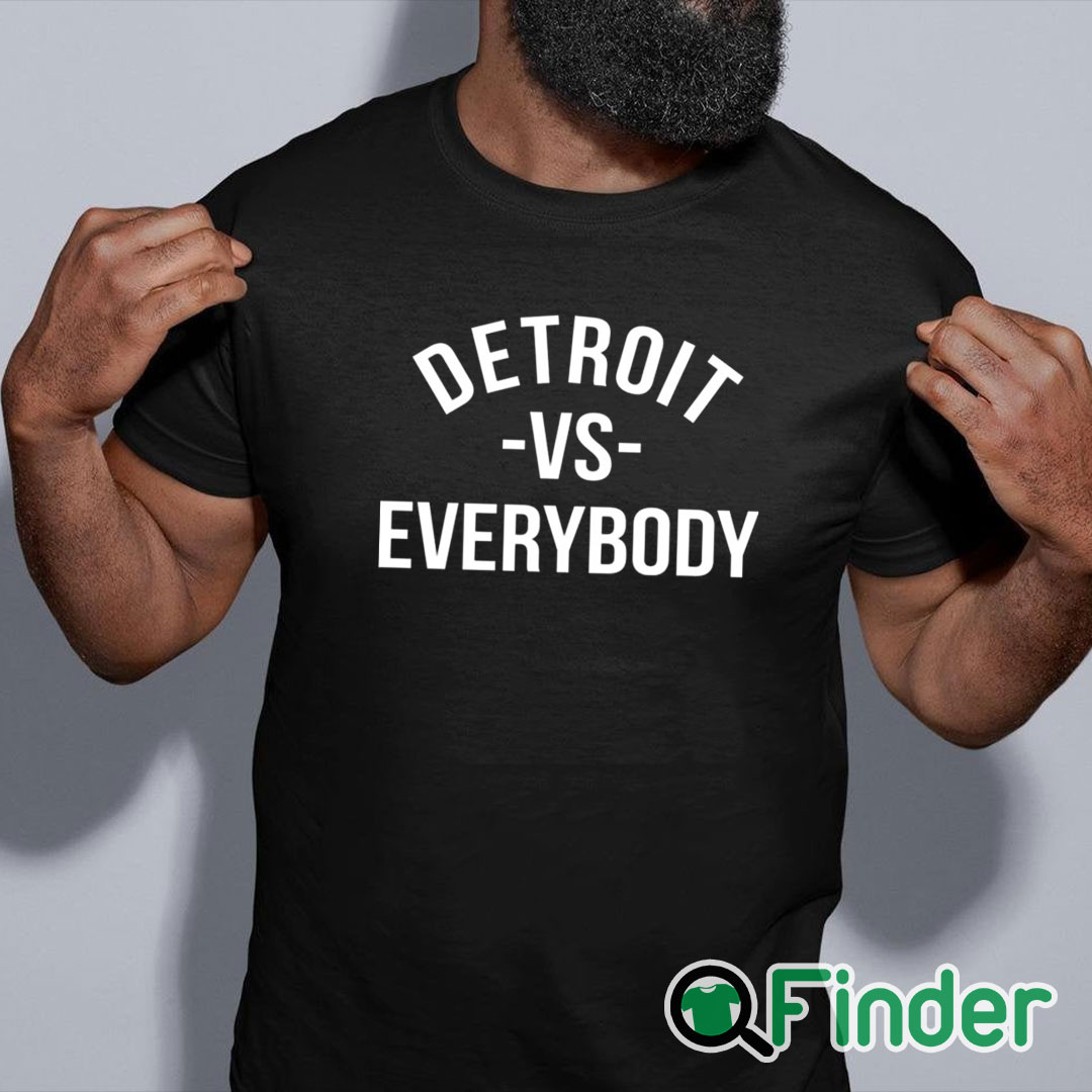 black shirt Detroit VS Everybody Shirt black shirt Detroit VS Everybody Shirt