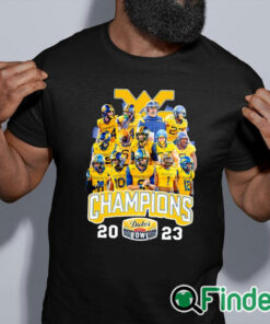 black shirt Duke's Mayo Bowl Champions West Virginia Mountaineers 2023 shirt