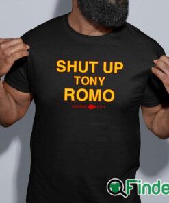 black shirt Kansas City Chiefs Shut Up Tony Romo Shirt