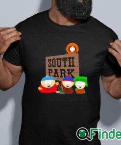 black shirt South Park T Shirt