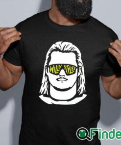 black shirt Willy Styles T Shirt