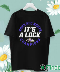 unisex T shirt 2023 AFC North Champions It's A Lock Ravens Shirt