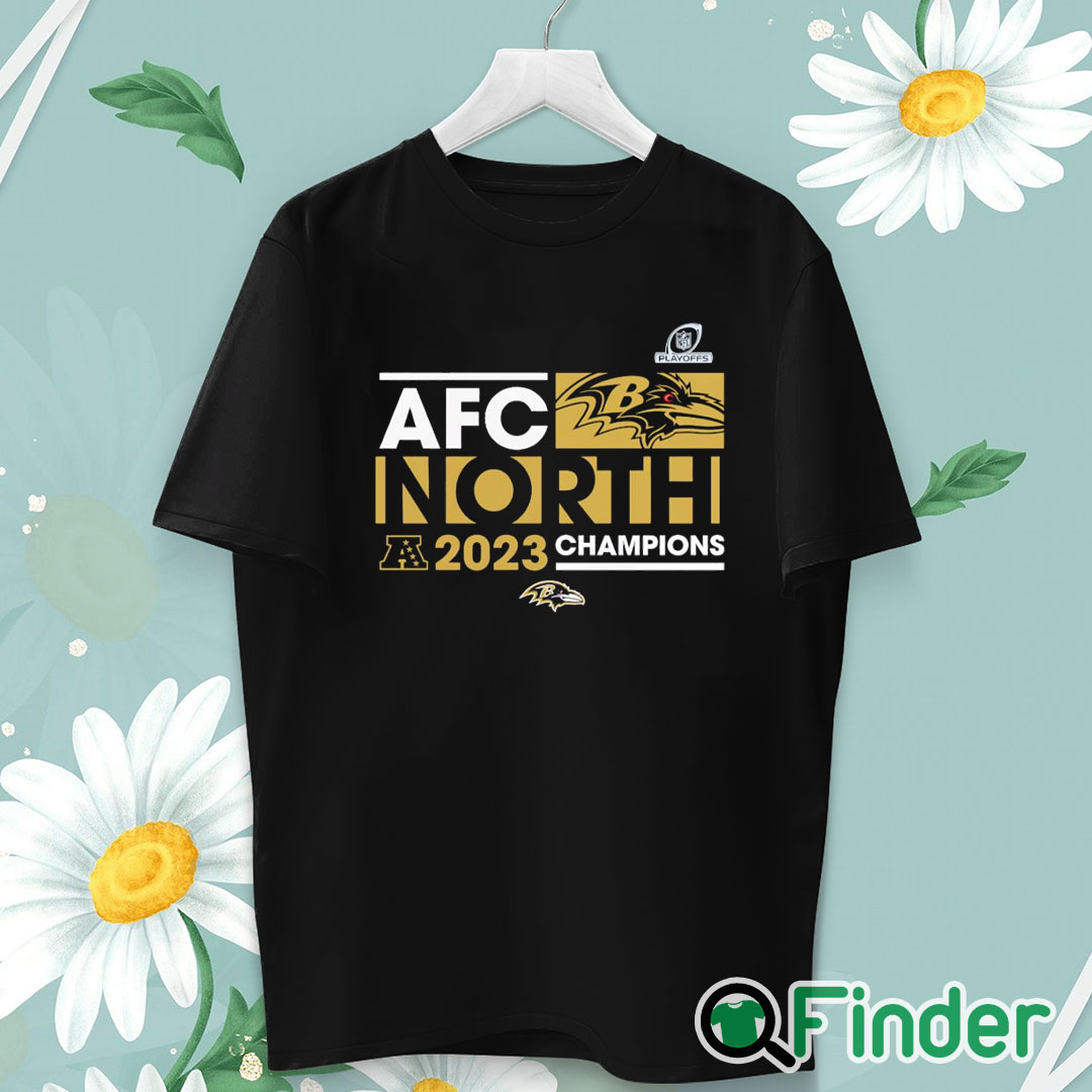 unisex T shirt AFC North Division Baltimore Ravens 2023 Champions shirt unisex T shirt AFC North Division Baltimore Ravens 2023 Champions shirt