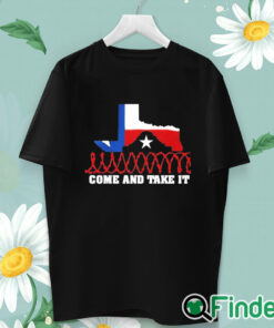 unisex T shirt Attorney General Ken Paxton Come And Take It Razor Wire Texas Shirt