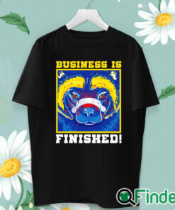 unisex T shirt Business is finished Michigan Wolverines football mascot shirt