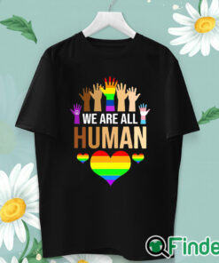 unisex T shirt LGBT We Are All Human T Shirt