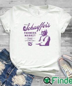 white T shirt Ashley Schaeffer’s Farmers Market T Shirt