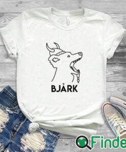 white T shirt Bjark Swedish Dog Funny Shirt