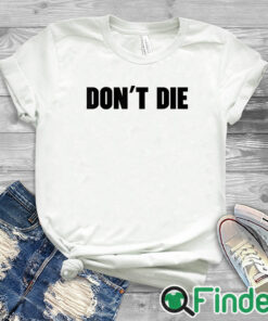 white T shirt Bryan Johnson Don't Die T Shirt