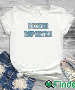 white T shirt Decker Reported As Eligible Funny Lions 2023 Shirt