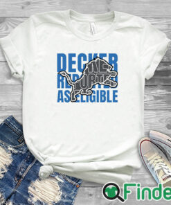white T shirt Decker Reported As Eligible Tee Shirt