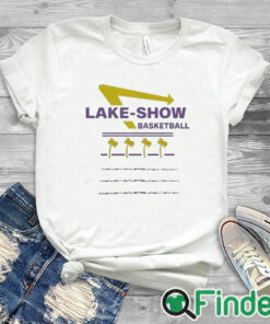 white T shirt Goldenknight Lake Show Basketball Shirt