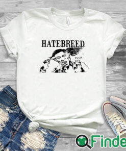 white T shirt Hatebreed Fuck Life Shirt