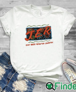 white T shirt Jer Clout Chaser Prevention Education Shirt