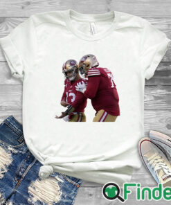 white T shirt Nick Newman Brock Purdy Shirt