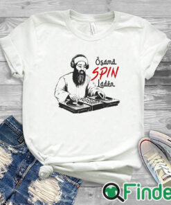 white T shirt Osama Spin Laden Shirt