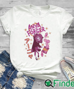white T shirt Spy X Family Anya Peanuts Tonal Boyfriend Fit Girls T Shirt