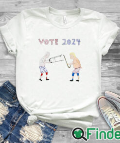 white T shirt Vote 2024 Biden And Trump Shirt