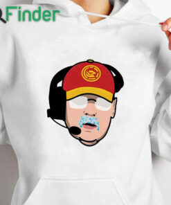 white hoodie Andy Reid Frozen Mustache Shirt