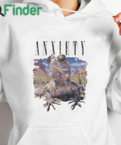 white hoodie Anxiety Lizard No Rules T Shirt