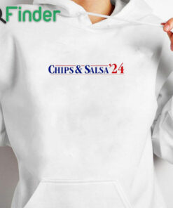 white hoodie Chips & Salsa 2024 Shirt