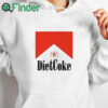 white hoodie Diet Coke Diet Cigs Shirt