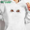 white hoodie Galactixy Eyes I Despise Shirt