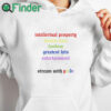 white hoodie Intellectual Property Double Dare Fandom Greatest Hits Entertainment Stream With Pride Shirt
