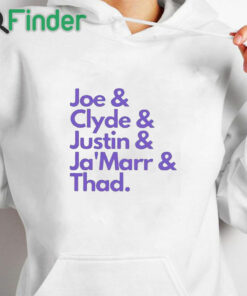 white hoodie Joe & Clyde & Justin & Ja’marr & Thad Shirt