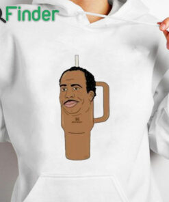 white hoodie Leslie David Baker Stanley Tumblers Shirt
