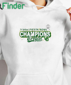 white hoodie Oregon Ducks 2024 Fiesta Bowl Champions classic shirt