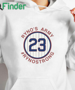 white hoodie Ryno’s Army Ryno Strong Shirt