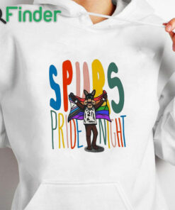 white hoodie San Antonio Spurs Pride Night LGBT Shirt