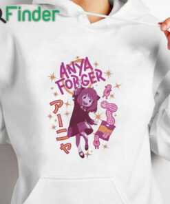 white hoodie Spy X Family Anya Peanuts Tonal Boyfriend Fit Girls T Shirt