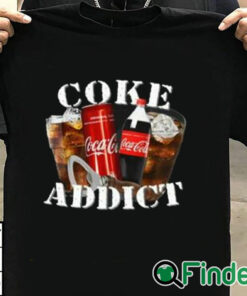 T shirt black Coke Addict Shirt
